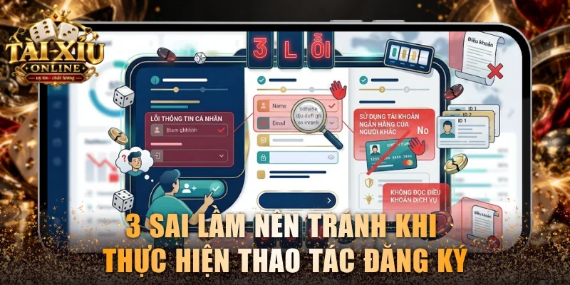3 sai lầm nên tránh khi thực hiện thao tác đăng ký