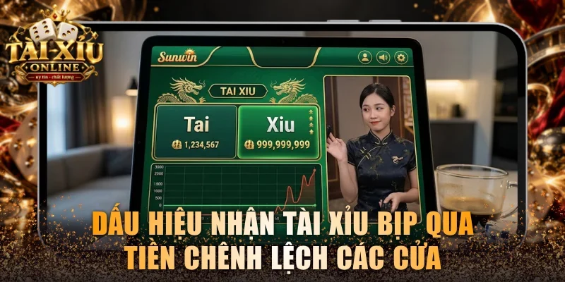 Dấu hiệu nhận tài xỉu bịp qua tiền chênh lệch các cửa