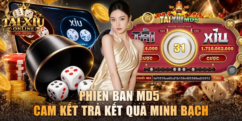 Phiên bản MD5 cam kết trả kết quả minh bạch