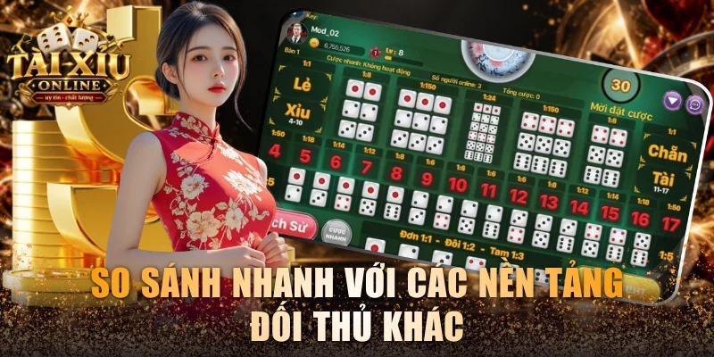 So sánh nhanh với các nền tảng đối thủ khác