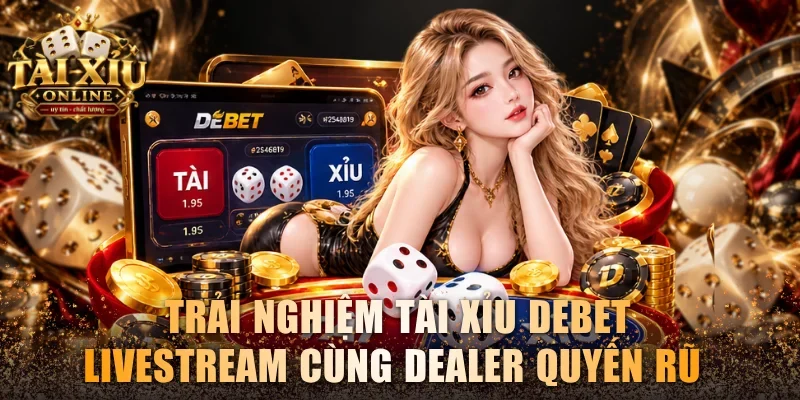 Trải nghiệm tài xỉu Debet Livestream cùng dealer quyến rũ